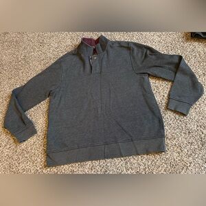 Orvis Men’s 1/4 Zip Pullover Sweatshirt – Gray – Size Large
